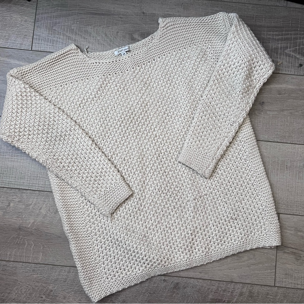 Cozy Cream Knit Sweater
